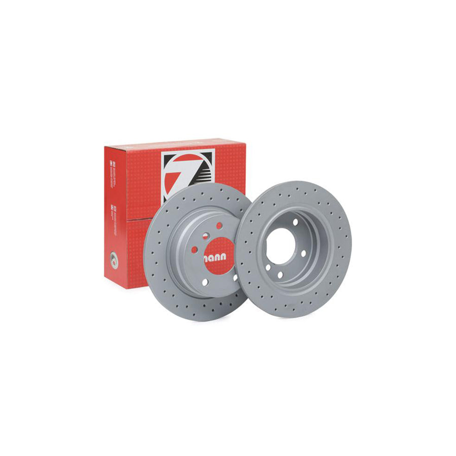 ZIMmERMANN SPORT COAT Z 150 1270 52 Brake Disc for BMW 3 Series Perforated Solid Coated High carbon