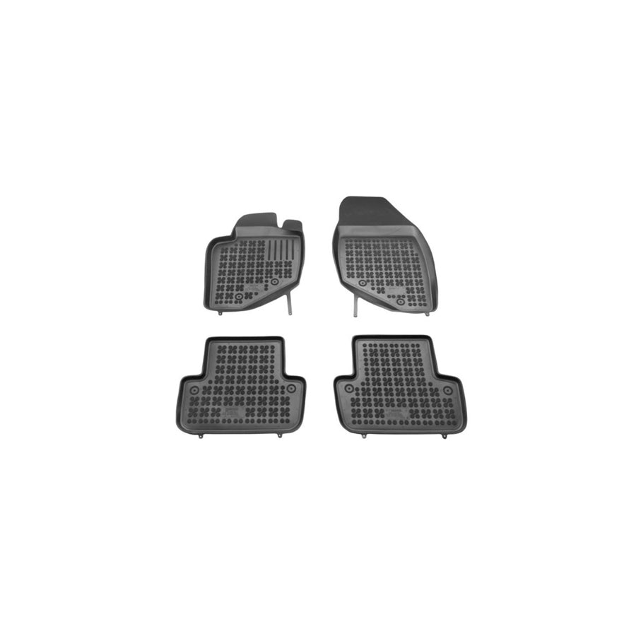 REZAW PLAST Tailored 200402 Floor mat set Elastomer, Front and Rear, Quantity: 4, Black