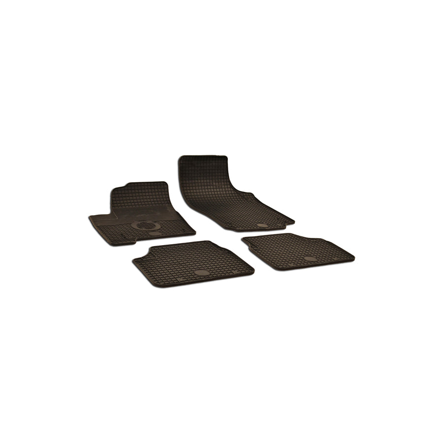 WALSER Tailored 50486 Floor mat set for OPEL MERIVA Elastomer, Front and Rear, Quantity: 4, Black