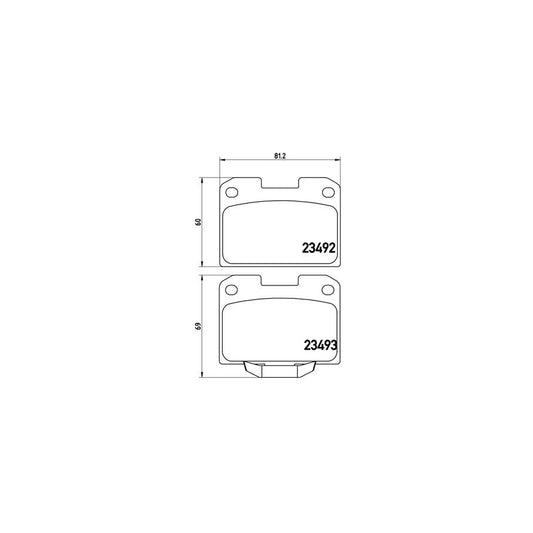 Brembo P 54 048 Brake Pad Set With Acoustic Wear Warning