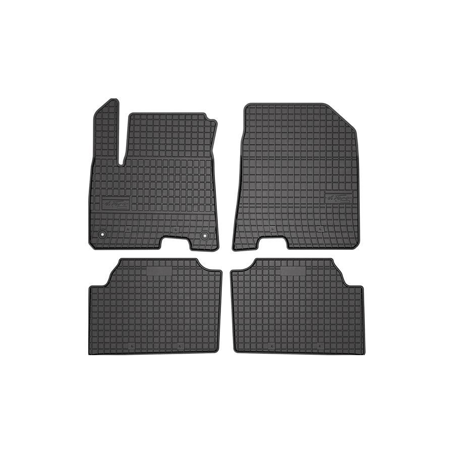 FROGUM Tailored, Basic 411791 Floor mat set for KIA Niro (DE) Elastomer, Front and Rear, Quantity: 4, Black, (LHD)
