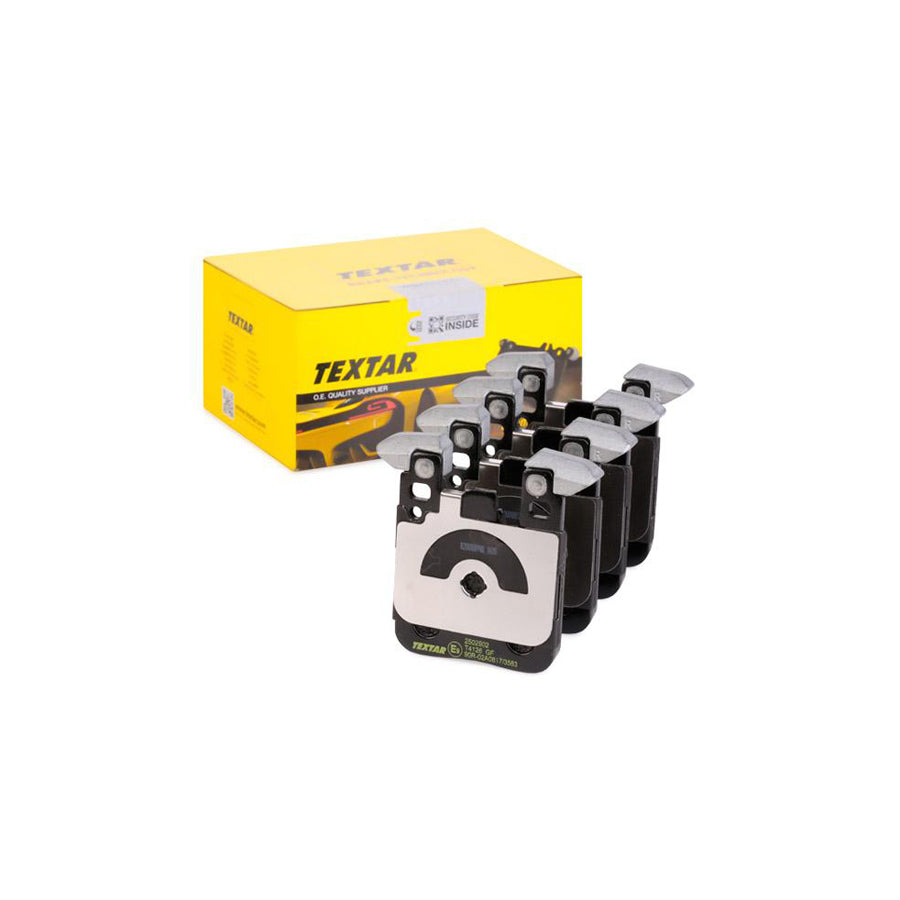 TEXTAR 2502902 Brake pad set prepared for wear indicator with counterweights