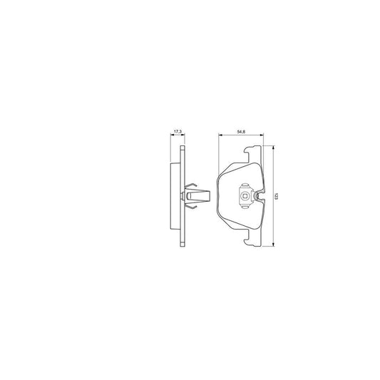 Bosch 0986424653 Brake Pad Set For Bmw 7 E65 E66 E67 Front Axle Rear Axle With Mounting Manual BP369