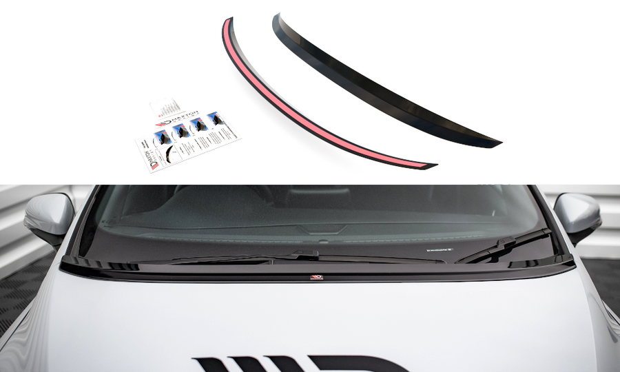 Maxton Design FO-FI-8-BE1T Bonnet Extension Ford Fiesta Standard / ST-Line / ST MK8 | Duco Car Parts UK Car Parts