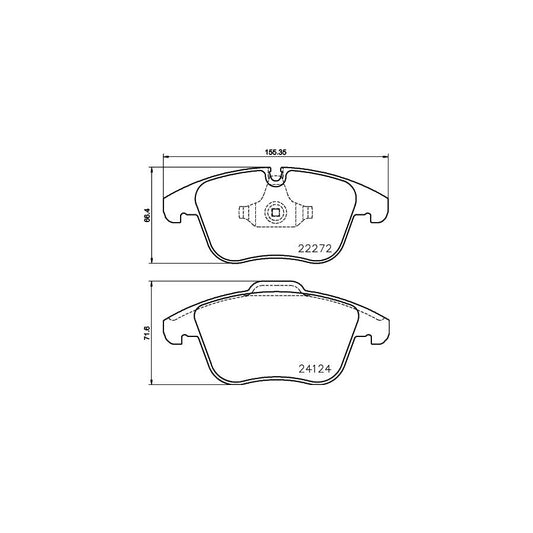 Hella 8DB 355 024 671 Brake Pad Set