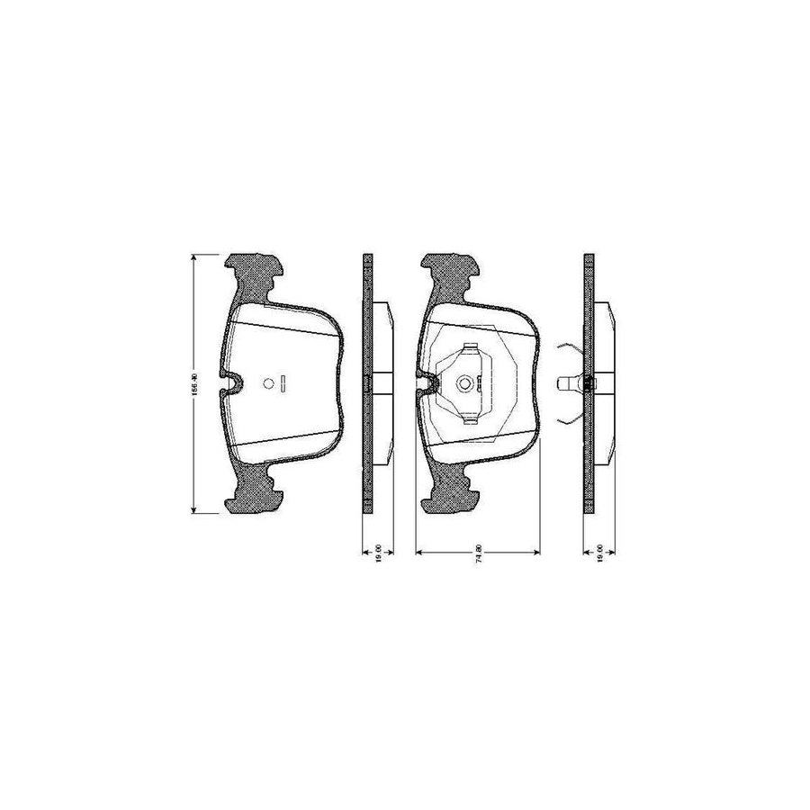 Bosch 0986Tb2664 Brake Pad Set For Bmw 8 E31 Excl Wear Warning Contact With Accessories