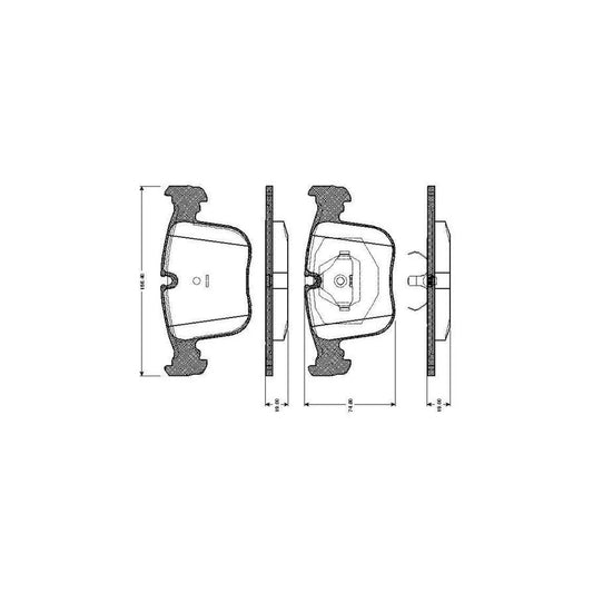 Bosch 0986Tb2664 Brake Pad Set For Bmw 8 E31 Excl Wear Warning Contact With Accessories