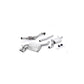 MillTek Audi Resonated Turbo Cat-Back Exhaust System With Hi-Flow Sports Catalyst
