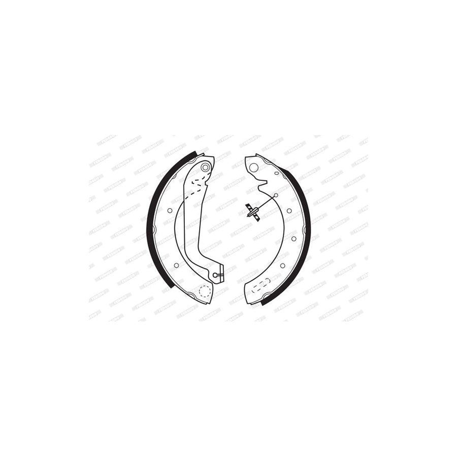 FERODO PREMIER FSB517 Brake Shoe Set with accessories