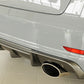 Rieger 00099369 Audi 8V Rear Diffuser for Sport Tailpipe Left & Right (A3 & S3) - Carbon-Look