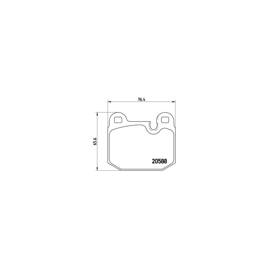 Brembo P 06 006 Brake Pad Set Prepared For Wear Indicator