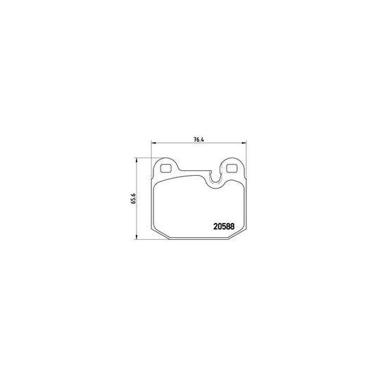Brembo P 06 006 Brake Pad Set Prepared For Wear Indicator