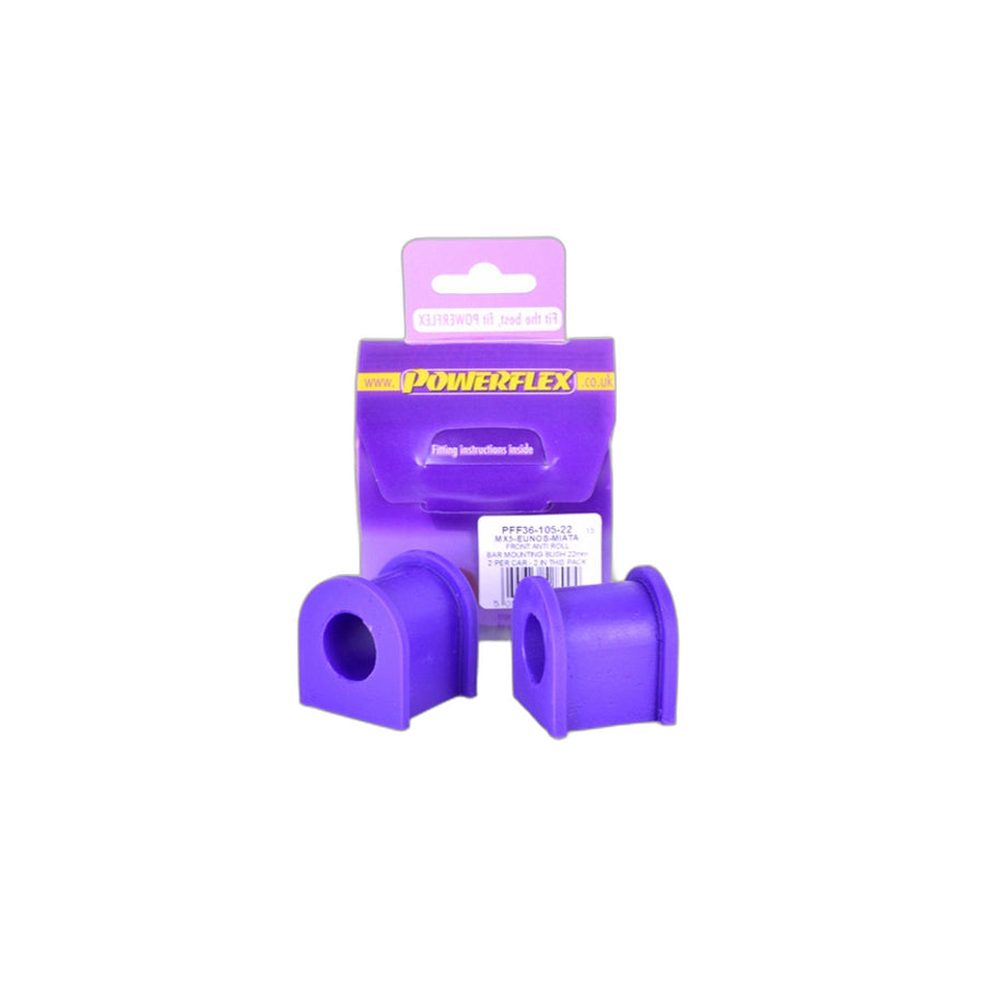 Powerflex PFF36-105-22 Mazda MX-5 Front Anti Roll Bar Mounting Bush 22mm | Duco Car Parts UK Car Parts