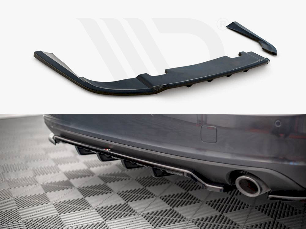 Maxton Design VO-V90-2-RD1T+RSD1T Central Rear Splitter V.1 (vertical Bars) Volvo V90 MK2 | Duco Car Parts UK Car Parts