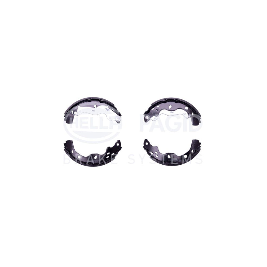 HELLA 8DB 355 003 041 Brake Shoe Set with handbrake lever