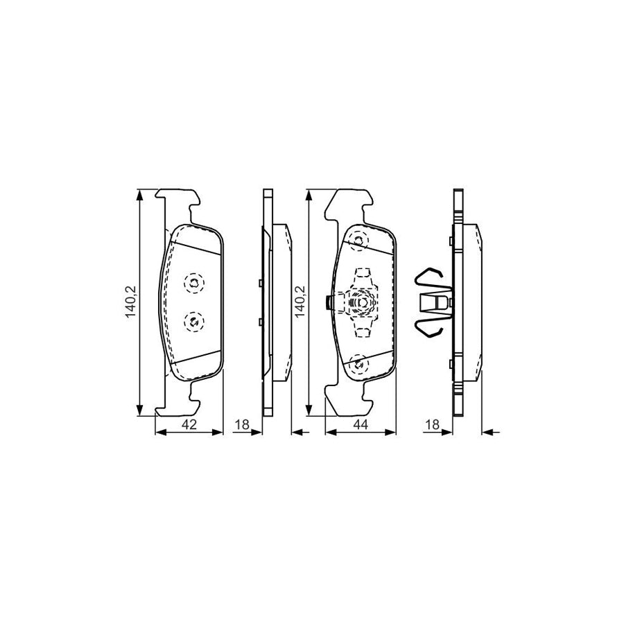 Bosch 0986Tb3209 Brake Pad Set 