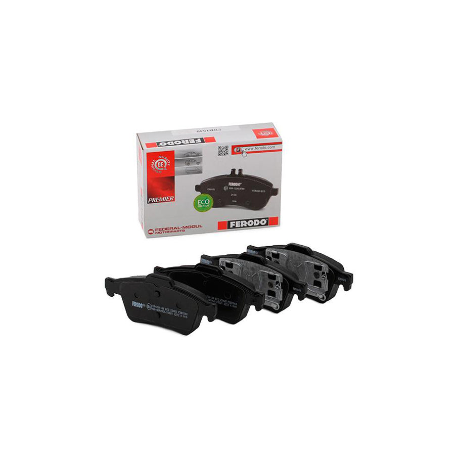 Ferodo Premier Eco Friction Fdb1540 Brake Pad Set Not Prepared For Wear Indicator With Piston Clip Without Accessories