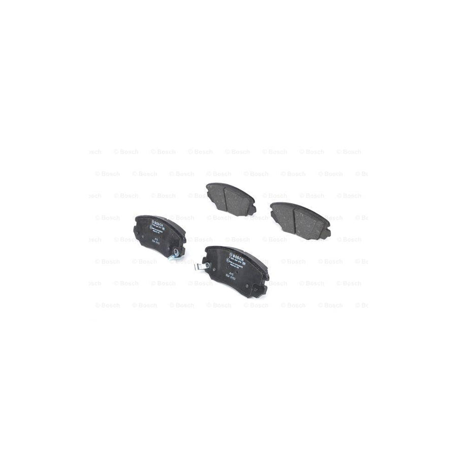 Bosch 0986494279 Brake Pad Set With Acoustic Wear Warning With Anti Squeak Plate BP1191
