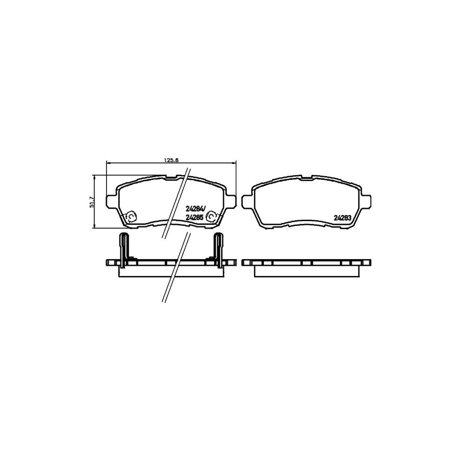 Hella 8DB 355 014 001 Brake Pad Set With Acoustic Wear Warning With Accessories