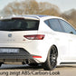 Rieger 00088089 SEAT 5F Leon FR Rear Diffuser for Sport Tailpipe Left & Right - Glossy Black