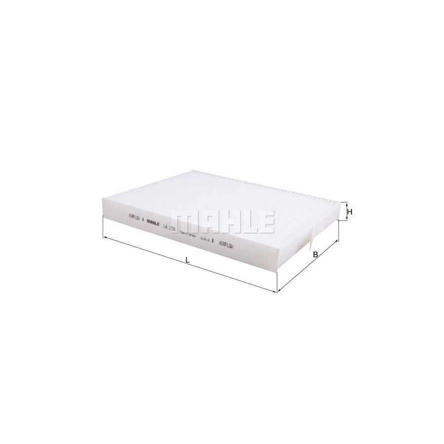 Mahle Original La1158 Pollen Filter | Duco Car Parts UK Car Parts