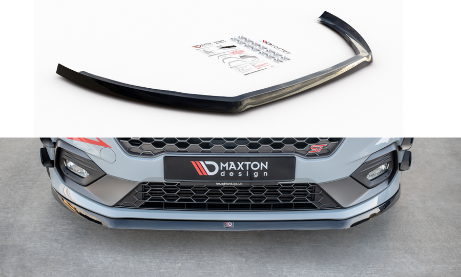 Maxton Design FO-FI-8-ST-FD3T Front Splitter V.6 Ford Fiesta ST / ST-Line MK8 | Duco Car Parts UK Car Parts