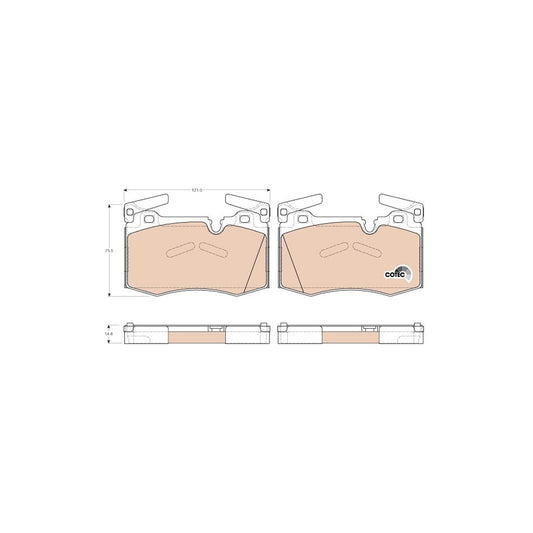 TRW Cotec Gdb1948 Brake Pad Set Prepared For Wear Indicator