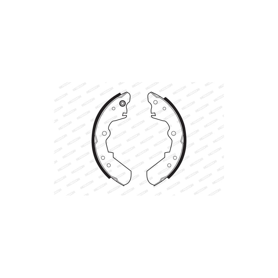 FERODO PREMIER FSB257 Brake Shoe Set with accessories