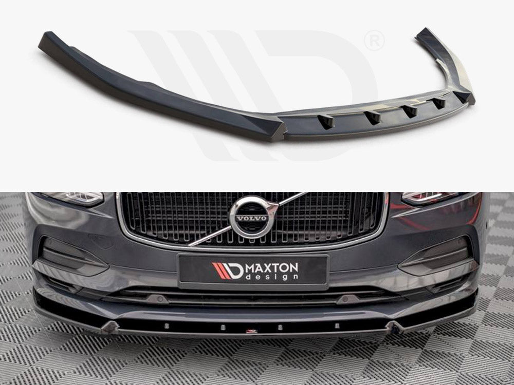 Maxton Design VO-V90-2-FD2T Front Splitter V.2 Volvo V90 MK2 (2016-2020) | Duco Car Parts UK Car Parts