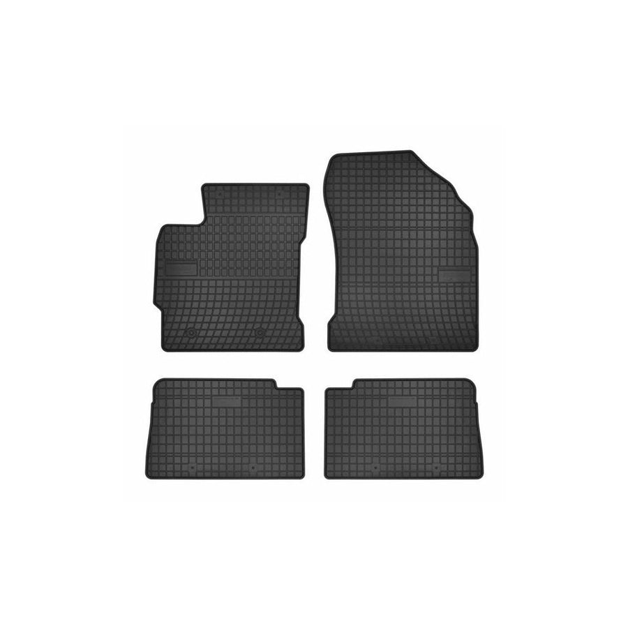 FROGUM Tailored 0807 Floor mat set Elastomer, Front and Rear, Quantity: 4, Black, (LHD)