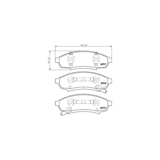 Hella 8DB 355 014 281 Brake Pad Set
