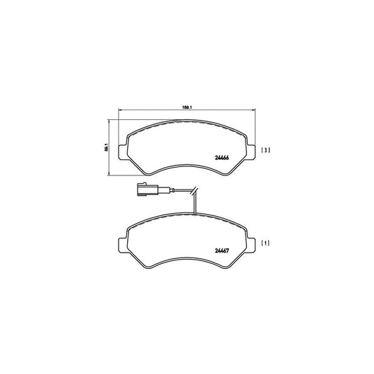 Brembo P 61 094 Brake Pad Set