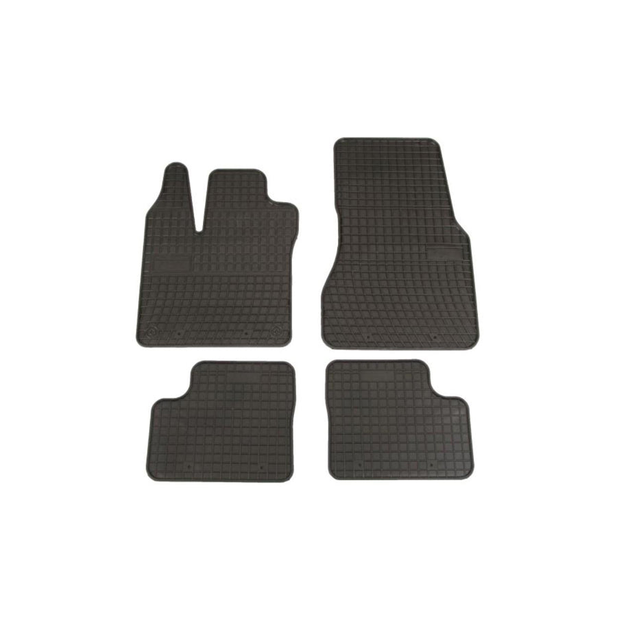 FROGUM Tailored 547624 Floor mat set for RENAULT Twingo III Hatchback (BCM) Elastomer, Front and Rear, Quantity: 4, Black, (LHD)