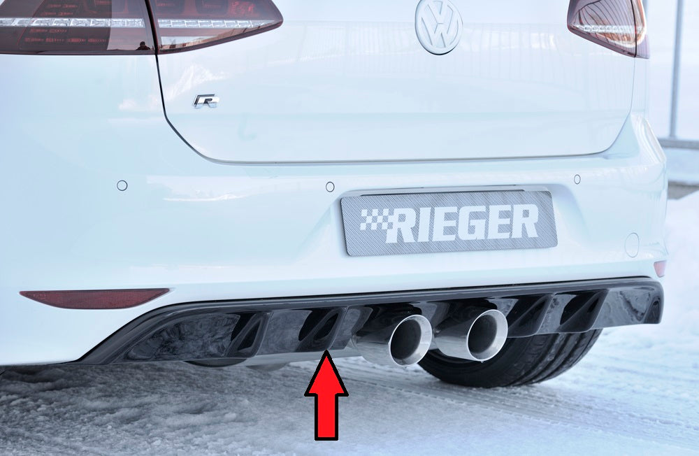 Rieger 00088092 VW Mk7 Golf R Rear Diffuser