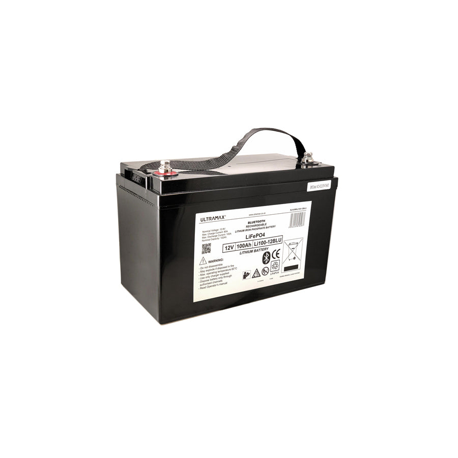 Ultramax Bluetooth Lithium 100AMP LiFePO4 Battery