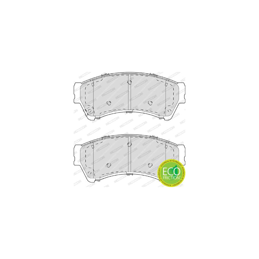 Ferodo Premier Eco Friction Fdb4062 Brake Pad Set For Mazda 6 With Acoustic Wear Warning With Accessories
