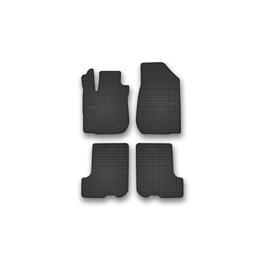 FROGUM Tailored 402263 Floor mat set for DACIA Sandero II Elastomer, Front and Rear, Quantity: 4, Black, (LHD)