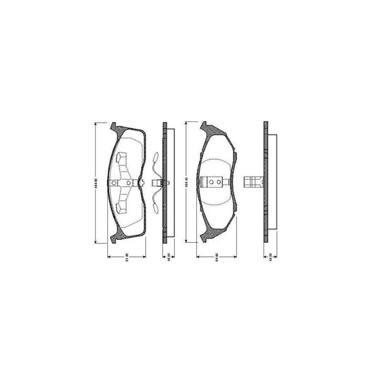 Bosch 0986Tb2302 Brake Pad Set Excl Wear Warning Contact With Accessories