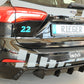 Rieger 00088240 Ford DEH Focus 4 Rear Diffuser for Original Twin Tailpipe RIght (Inc. Focus 4 ST) - Glossy Black
