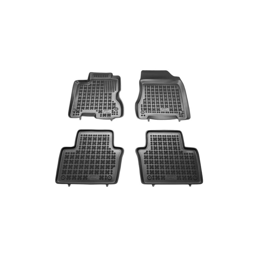 REZAW PLAST 201909 Floor mat set for RENAULT Koleos I (HY) Elastomer, Front and Rear, Black