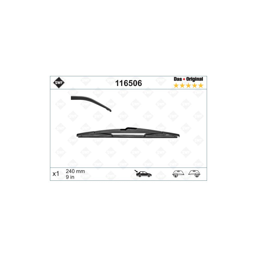 Swf Original Rear 116506 Wiper Blade | Duco Car Parts UK Car Parts