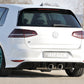 Rieger 00088092 VW Mk7 Golf R Rear Diffuser for Twin Tailpipe Centre - Glossy Black