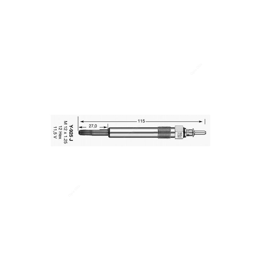 NGK Glow Plug Y-925J (NGK 5740)