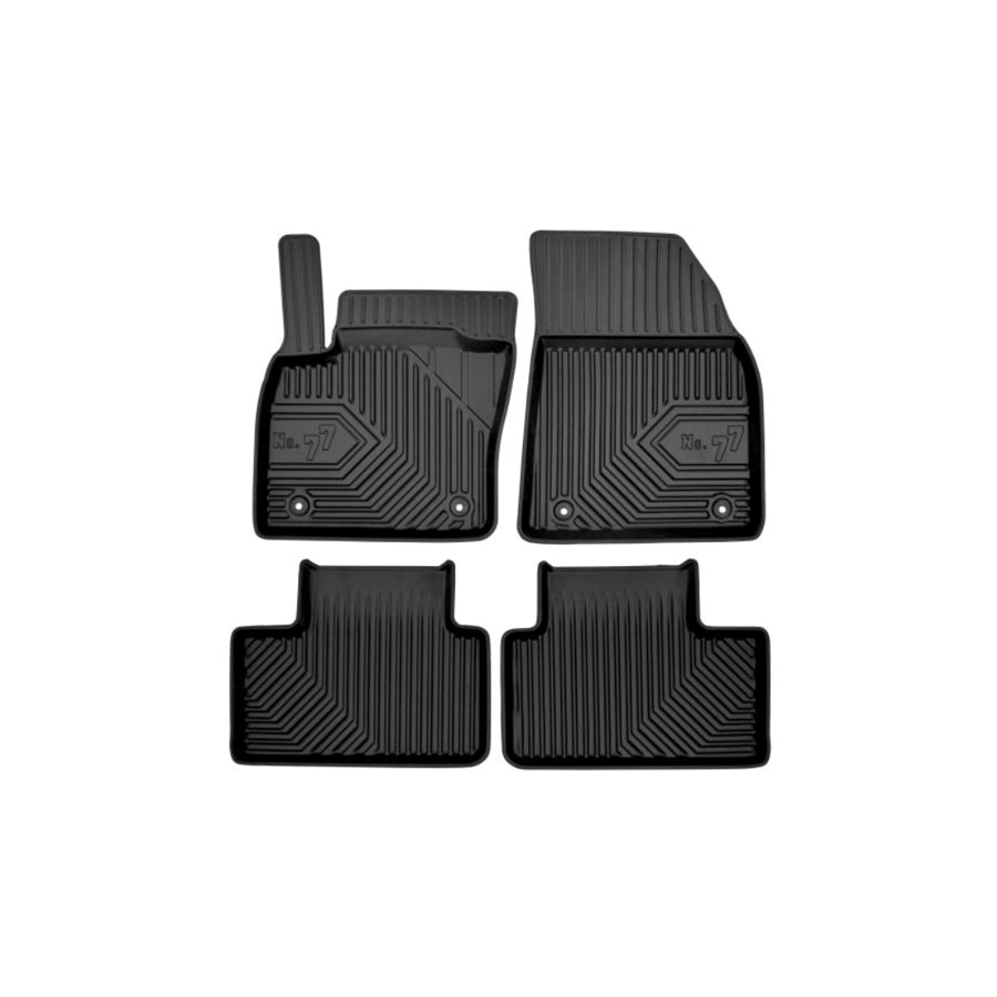 FROGUM Tailored 77407879 Floor mat set for VOLVO XC40 (536) Elastomer, Front and Rear, Quantity: 4, Black, (LHD)