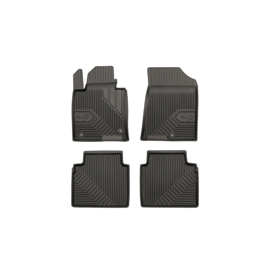 FROGUM Tailored 77409217 Floor mat set for KIA Optima / K5 Saloon (JF) Elastomer, Front and Rear, Quantity: 4, Black, (LHD)