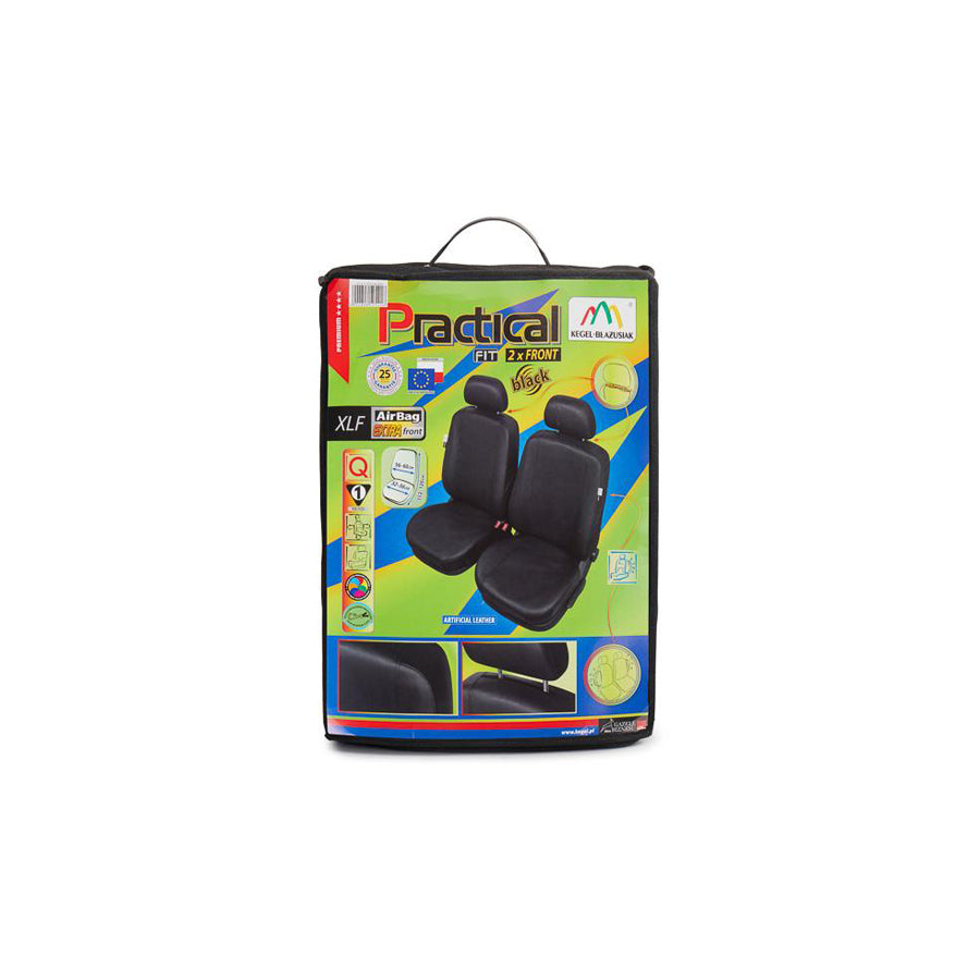 KEGEL 5-1259-244-4010 Car seat cover Black, Leatherette, Front