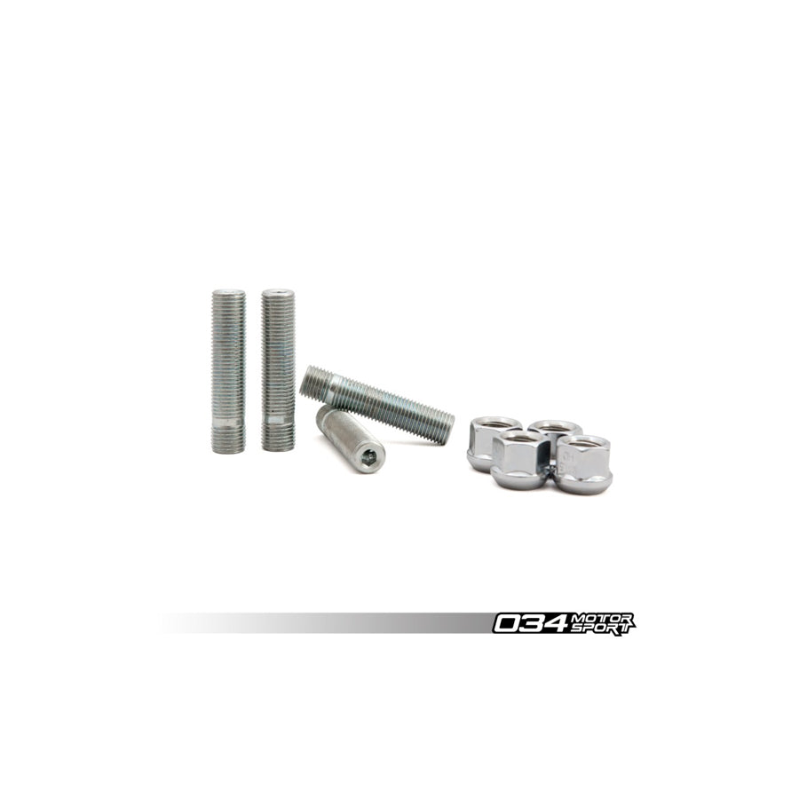034Motorsport Audi/VW Wheel Stud And Nut Kit, M14X1.5, R13 Ball