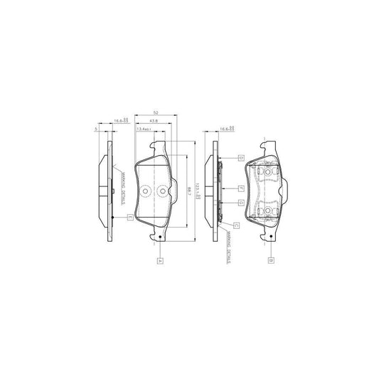 Bosch 0986Tb2410 Brake Pad Set Excl Wear Warning Contact With Accessories
