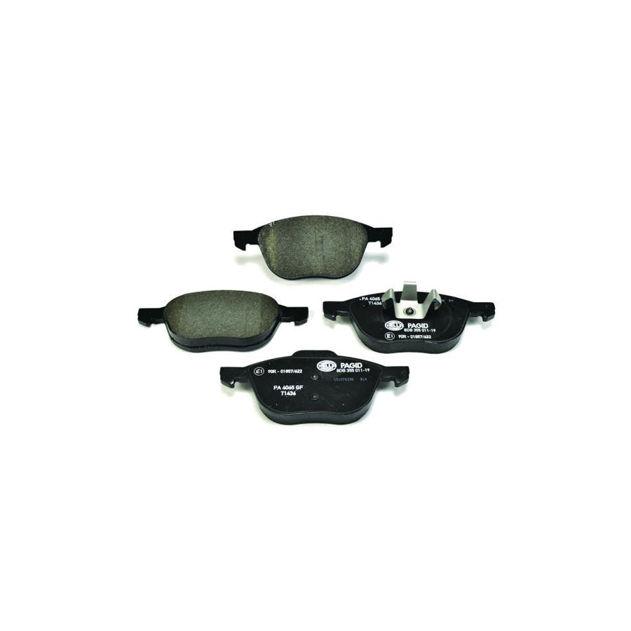 Hella 8DB 355 017-591 Brake Pad Set Excl. Wear Warning Contact, With Brake Caliper Screws