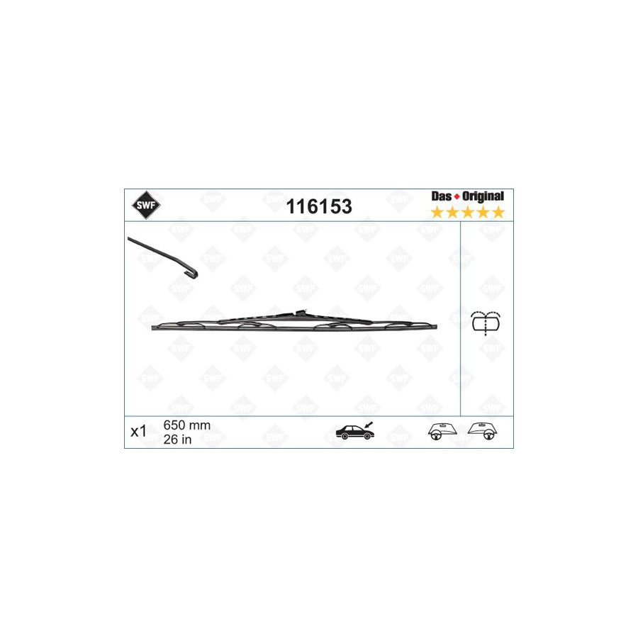 Swf Original 116153 Wiper Blade | Duco Car Parts UK Car Parts